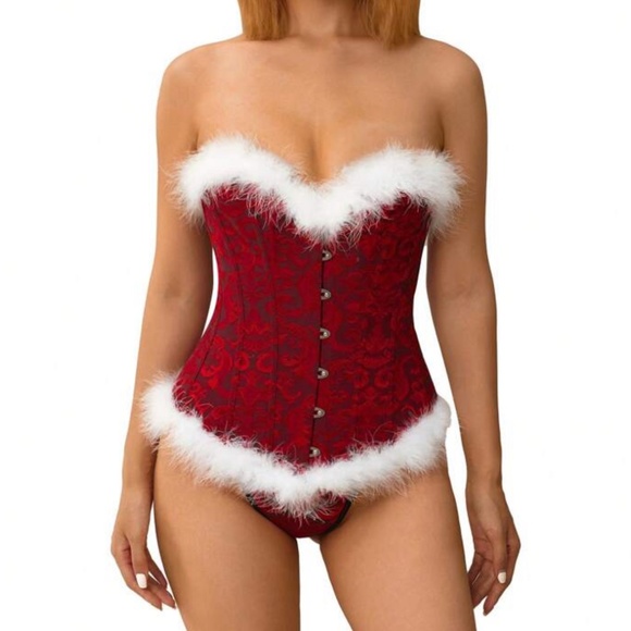 Christmas Court Style Bustier Corset - Picture 3 of 3